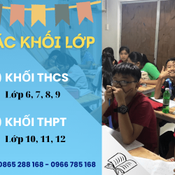 CHIÊU SINH THƯỜNG XUYÊN CÁC KHỐI THCS (LỚP 6,7,8,9) VÀ THPT (LỚP 10,11,12)